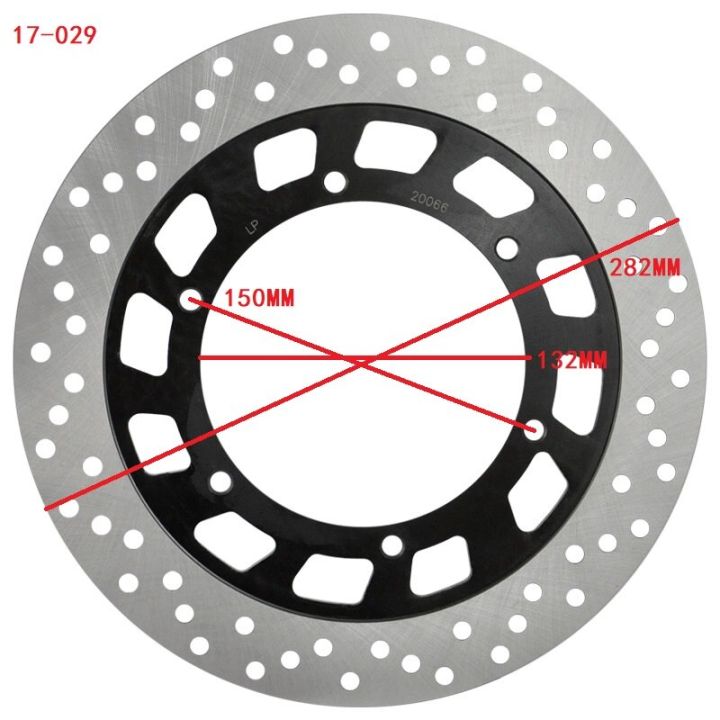 lopor-282mm-รถจักรยานยนต์ซ้ายโรเตอร์จานเบรคด้านหน้าซ้ายสำหรับยามาฮ่า-gts1000-srv250-tdr125-xp500-xt600-xtz660-xv1100-xv125-xv250-virago