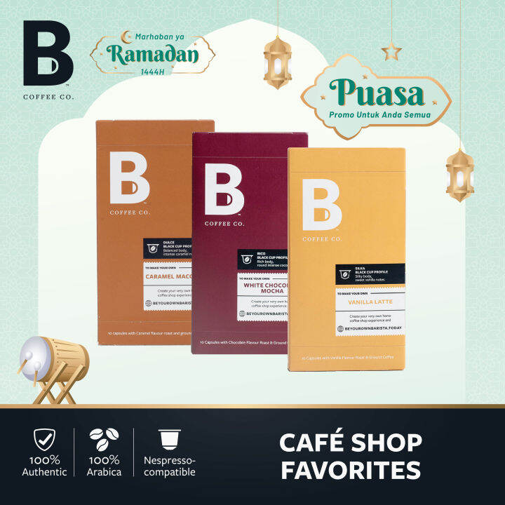 B Coffee Co. Cafe Shop Favorites - Kopi Kapsul Nespresso Compatible ...