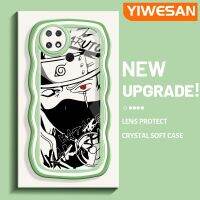 YIWESAN เคสสำหรับ Xiaomi C40 Poco ดีไซน์ใหม่เคสโทรศัพท์แบบใสสีสันสดใสเคสโทรศัพท์ขอบหยักลายครีมน่ารักลายคาคาชิสินค้าขายดีขายดีดี