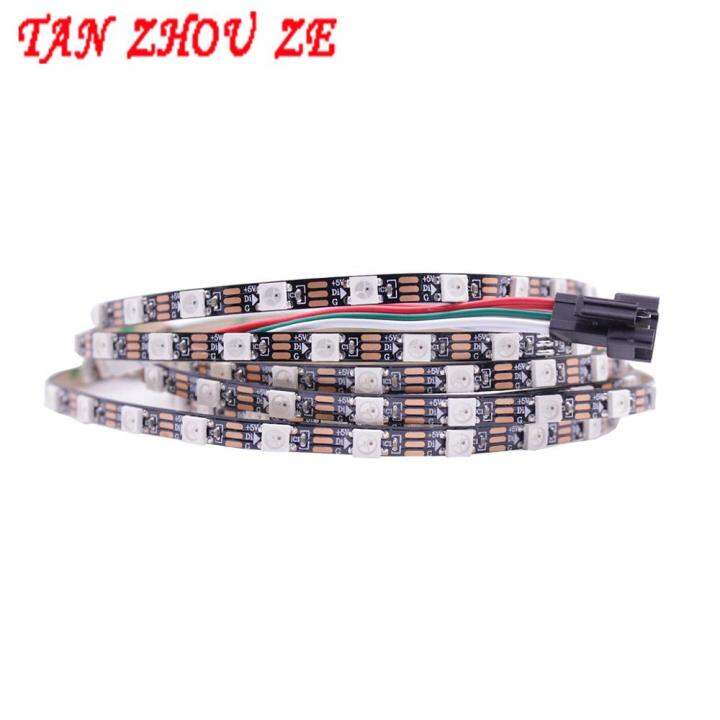 addressable-dc5v-white-black-pcb-1235m-ws2812b-pixel-led-strip-5mm-5050-rgb-60ledsm-ws2812-digital-light-sk6812-dream-color