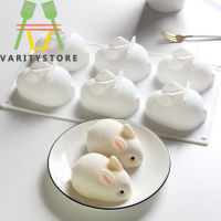 【Varitystore】Silicone 3D Bunny Pig Pudding DIY Silicone Mold Baking Net Red Cake Mold Rabbit Cake Molds Bread Mousse Dessert Mould Cake Decorating