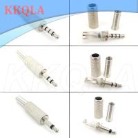 QKKQLA 2Pole 3Pole 4Pole 3.5mm Male Headphone Plug Mono Stereo Audio Solder Cable Connector Earphone Jack Metal Repair Adapter