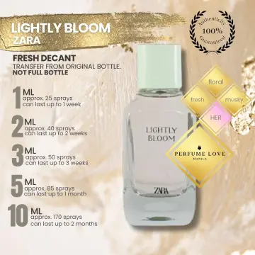 Perfume zara lightly online bloom