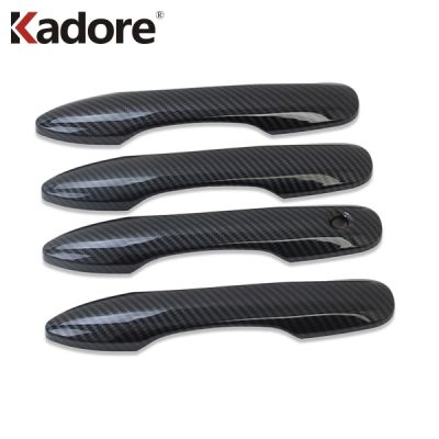 For Toyota Camry XV70 2017- For Corolla 2019- Carbon Fiber External Door Handle Cover Trims Car Styling Accessories
