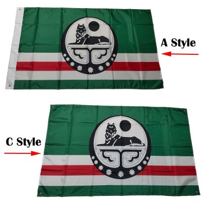 Flag of the Chechen Republic of Ichkeria 90x150cm/128x192cm/160x240cm/192x288cm(3x5ft) Indoor Outdoor big size Flag