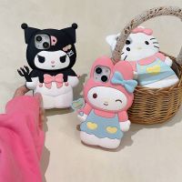 【เคสโทรศัพท์ Qiqi 】เคสโทรศัพท์ Kawaii Sanrio Hellokitty สำหรับ IPhone 14 13 12 11 Pro Max XR XS MAX Melody Y2k ฝาหลังของขวัญเด็กผู้หญิง