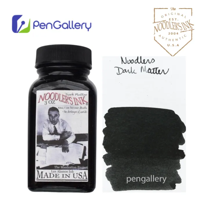 NOODLERS Fountain Pen Ink Bottle - 3oz - DARK MATTER