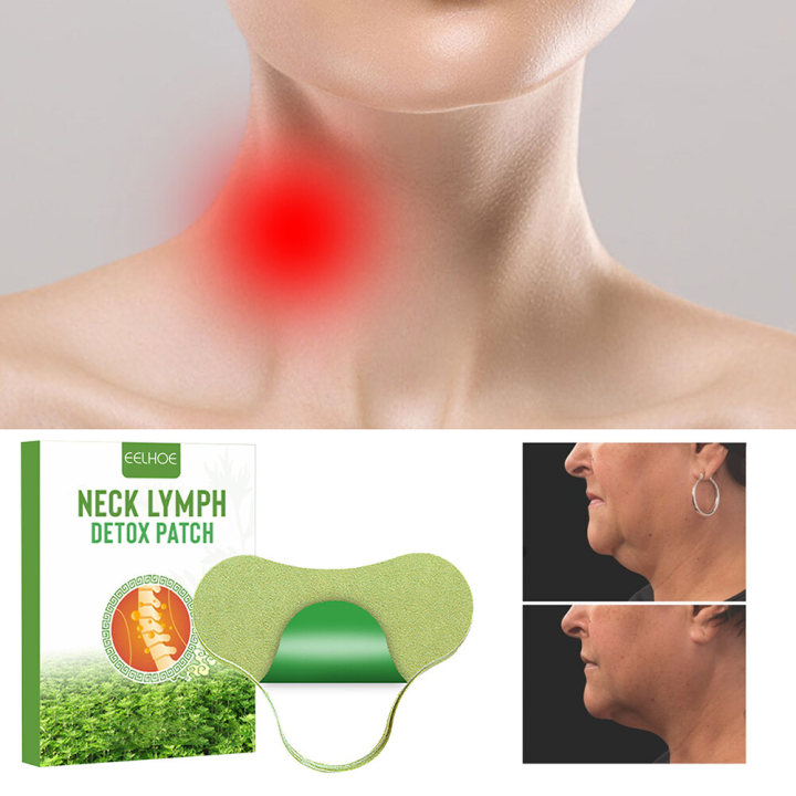 Neck Lymph Detox Patch Pain Reliever Lymphatic Drainage Patches for Promote Blood Circulation
