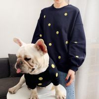 Pet Matching Clothes For Dogs Costume Smile Face Dog Hoodie Spring Autumn Pets Dogs Clothing French Bulldog Pet Clothes Yorkshir Clothing Shoes Access