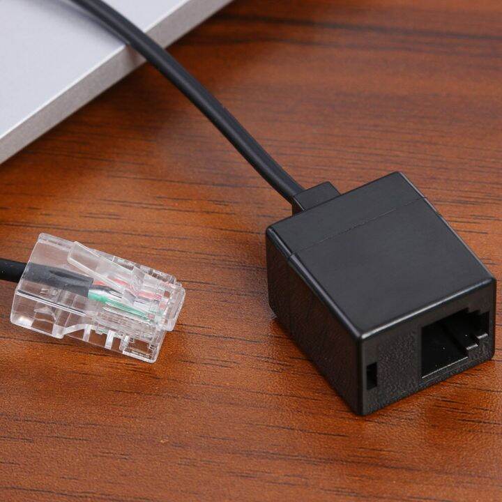 RJ45 8P8C Male To RJ11 6P4C Female Adapter Converter For Headset Lazada PH