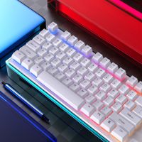 Keyboard104keys เล่นเกม RGB USB คีย์บอร์ดแบบมีสายคีย์บอร์ดเกมคอมพิวเตอร์ตามหลักสรีรศาสตร์สำหรับเกม E-Sport ไม่ส่งผลกระทบต่อการใช้งาน