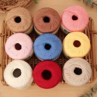 Hot sell 100 Mercerized Lace Cotton Yarn Soft Silk Hand Knitting Crochet Thin Lace Yarn for Shawl Sweater Glove Knitted Handicrafts 50g