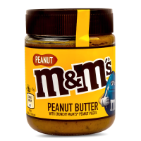 M&amp;M Peanut Butter Spread with Crunchy เอ็มแอนด์เอ็ม พีนัท บัตเตอร์ ครั้นชี่ 320 กรัม