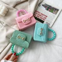 2023 Summer Fashion Mini Messenger Bags PVC Coin Purse Pattern Pearl Handbag Small Chain Jelly Bags Ladies Kids Shoulder Bag