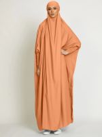 【YF】 10 Colors Eid Hooded Robe Muslim Women Hijab Prayer Garment Jilbab Abaya Full Face Middle East Dubai Dress Clothing