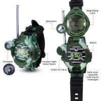 7 in 1 Watch Walkie - talkie Kids&amp;apos; Toy Camouflage Magnifying Glass Luminous Function Secret Capsule Compass Reflective Mirr