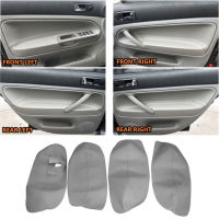 Gray LHD RHD For VW Passat B5 1998 - 2005 4PCS Car Door Handle Armrest Panel Microfiber Leather Cover Protection Trim