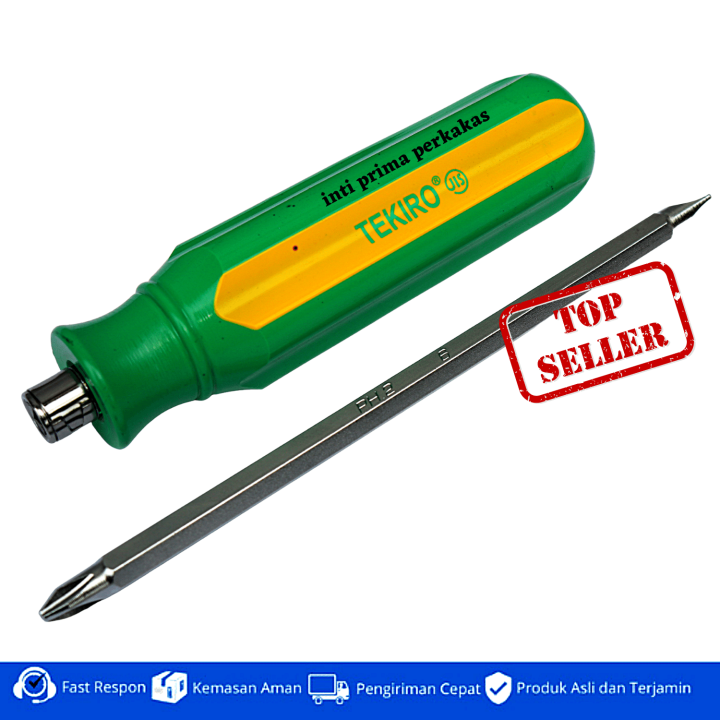 OBENG 2 ARAH/2 WAY BOLAK BALIK PLUS MINUS TEKIRO SD-TW0849 | Lazada ...