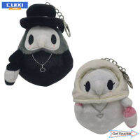 CUIXI ตุ๊กตาหนานุ่มตุ๊กตาหมออีกา Cotton12cm การ์ตูนสัตว์ PP สำหรับพวงกุญแจห้อยกระเป๋าปาร์ตี้ฮาโลวีน