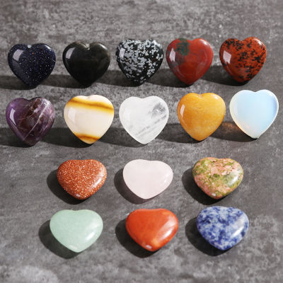 Forever จี้หินคริสตัล หินธรรมชาติ รูปหัวใจ สําหรับทําเครื่องประดับ แฮนด์เมด DIY