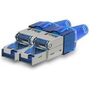 OPBWQH 2 Chiếc Đầu Cắm Pha Lê Cáp Ethernet Được Bảo Vệ Cat7 STP Đầu Cắm