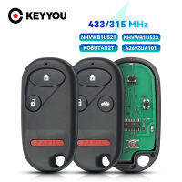 KEYYOU 34ปุ่ม Keyless Entry รถกุญแจรีโมทสำหรับฮอนด้า433เมกะเฮิร์ตซ์สำหรับ Civic 2001 -2005 NHVWB1U523 KOBUTAH2T A269ZUA101