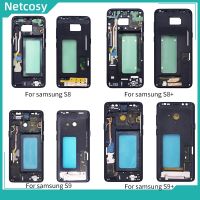 【☸2023 New☸】 jiejiu65879742 Netcosy ฝาครอบโครงหน้ากากกลาง G955สำหรับ Samsung S8 G950 S8,ฝาครอบอะไหล่เปลี่ยน S9 Samsung G960 S9 Plus G965