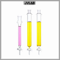 คอลัมน์ Chromatography การดูดซับ Chromatography PTFE วาล์วแผ่นแกนทราย Borosilicate แก้ว Diam. 15 Mm ~ 70 Mm ความยาว300 Mm