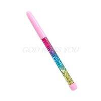【❖New Hot❖】 hou20683 กากเพชรทรายลอยไม้วิเศษสีรุ้งขนาด0.7มม. น่ารักลูกบอลคริสตัลปากกาชี้