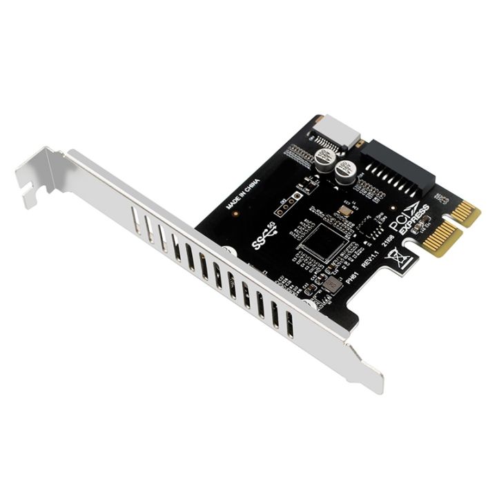 Pci Express Card Pcie to USB3 Type-E Front Type-C 19P Expansion Card  Compatible Pci-E X1 X4 X8 X16 Interface 