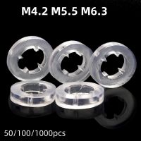 50/100/1000Pcs Screw Non-Slip Waterproof Four-Corner Flat Washer Plastic Insulating Gasket Pad Dovetail Screw Gasket Nails  Screws Fasteners