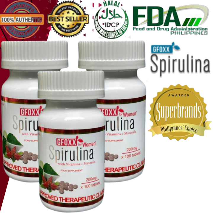 Gfoxx Spirulina FOR WOMEN Boosting Energy, Supporting Immune Function