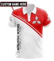 Mitsubishi Custom Name 3D Racing Polo Shirt For Men And Women