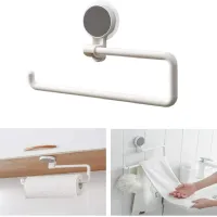 1pc Paper Roll Holder 30.5x17cm Suction Cup Installation Wall-mounted For Bathroom Store Towels Handbags Toilet Paper Storage Toilet Roll Holders