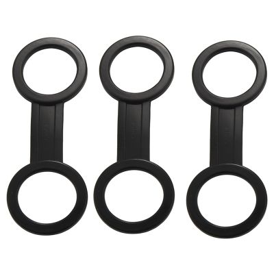 80 Pieces Scuba Diving Dive Snorkeling Silicone Snorkel Mask Strap Keeper Holder Clips Retainer Attachment Gear Black