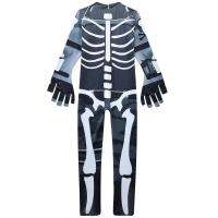 2019 kids skull trooper Raven Zentai Cosplay playing Boys Bodysuit Suit Jumpsuits Halloween Costume Battle Royale boys clothing