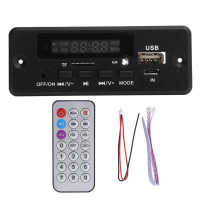 TF02CAV 12V 5V MP3ถอดรหัส Universal WAV ถอดรหัสโมดูล FM MP3เครื่องขยายเสียงถอดรหัสพร้อมรีโมทคอนล