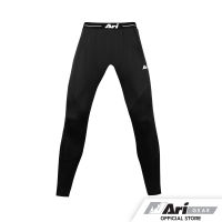 ARI COMPACT FIT TIGHTS - BLACK/BLACK/WHITE กางเกงขายาวกระชับกล้ามเนื้อ อาริ สีดำ