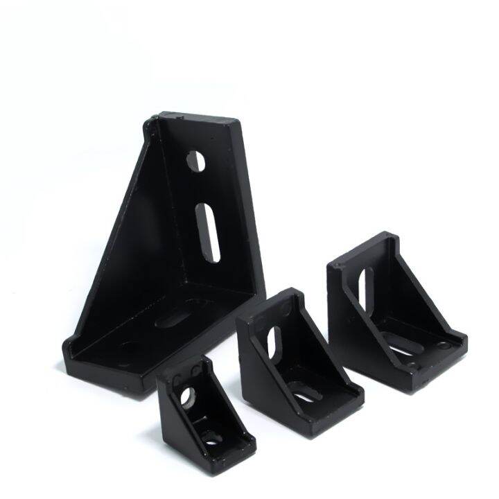 2020-corner-bracket-fitting-black-angle-aluminum-connector-2028-3030-3060-4040-4080-for-industrial-aluminum-profile