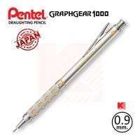 ดินสอกด Pentel Graphgear 1000 ขนาด 0.9 ด้ามสีเงิน