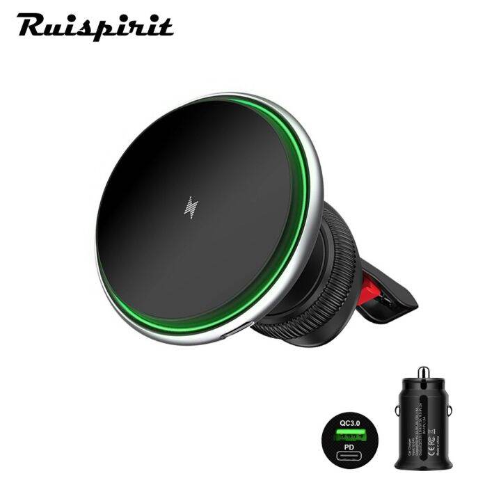 Alloy Wireless Car Charger Fast for iPhone 14 Plus 13 Pro Max