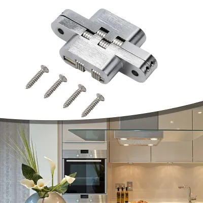 High Quality Hinge Door Hinges Stainless Steel Zinc Alloy Body Concealed Cross Durable Folding Door Hardware For Hotels