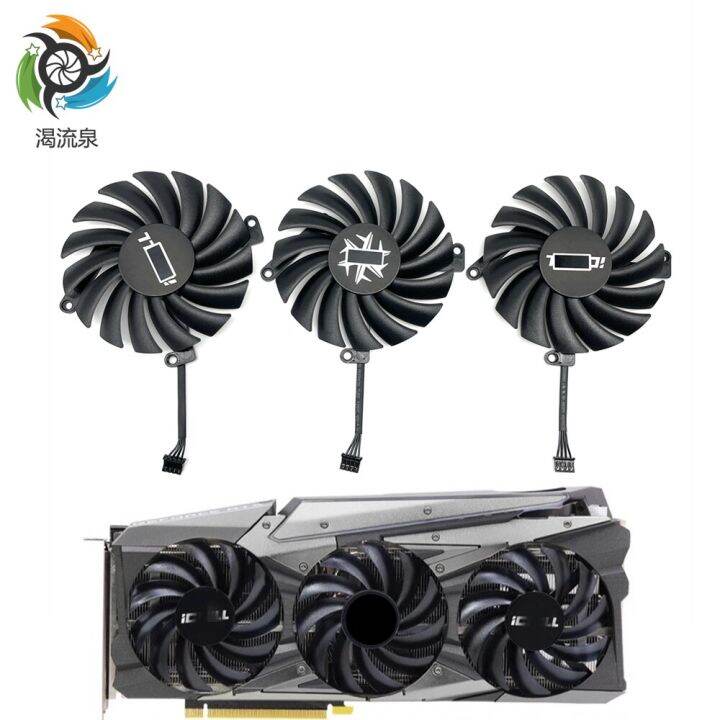 New 85Mm 4PIN CF-12915S RTX 3060 3070 GPU Fan for INNO3D Geforce RTX ...