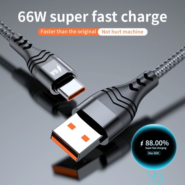 a-lovable-66w-usb-type-ccharging6a-5a-forscp-fcp-xiaomiafc-qc3-0charge-voocdata-สายไฟ1-2-3m