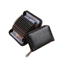 【CC】✥⊕  Business Card Holder Fashion Men Leather Credit Wallet Credit/id/bank Multi-card Slot Coin Pu
