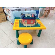 Bộ bàn ghế Lego sáng tạo cho bé quà bỉm moony có kèm ghế như hình