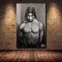 โปสเตอร์ของขวัญ Tupac Shakur 2pac ดนตรีแร็ป Outlaw แร็ปเปอร์ดาวภาพศิลปะพิมพ์บนผนังผ้าใบวาดภาพ0706