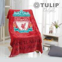 TULIP DELIGHT ผ้าห่มขนมิ้ง (ขนาด 40x60 นิ้ว) ลิเวอร์พูล Liverpool TF003 #ทิวลิป ผ้าห่มฟลีซ หงส์แดง ลิเวอร์