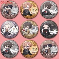 【CC】 1pcs Anime Bungo Stray Dogs Badge  Atsushi Brooch Pin Dazai Osamu Collection