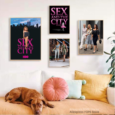 Star Celebrity Wall Art โปสเตอร์และภาพพิมพ์ผ้าใบ-การตกแต่งที่สมบูรณ์แบบสำหรับแฟนๆของ Sex And The City Movie และ TV Play Serial